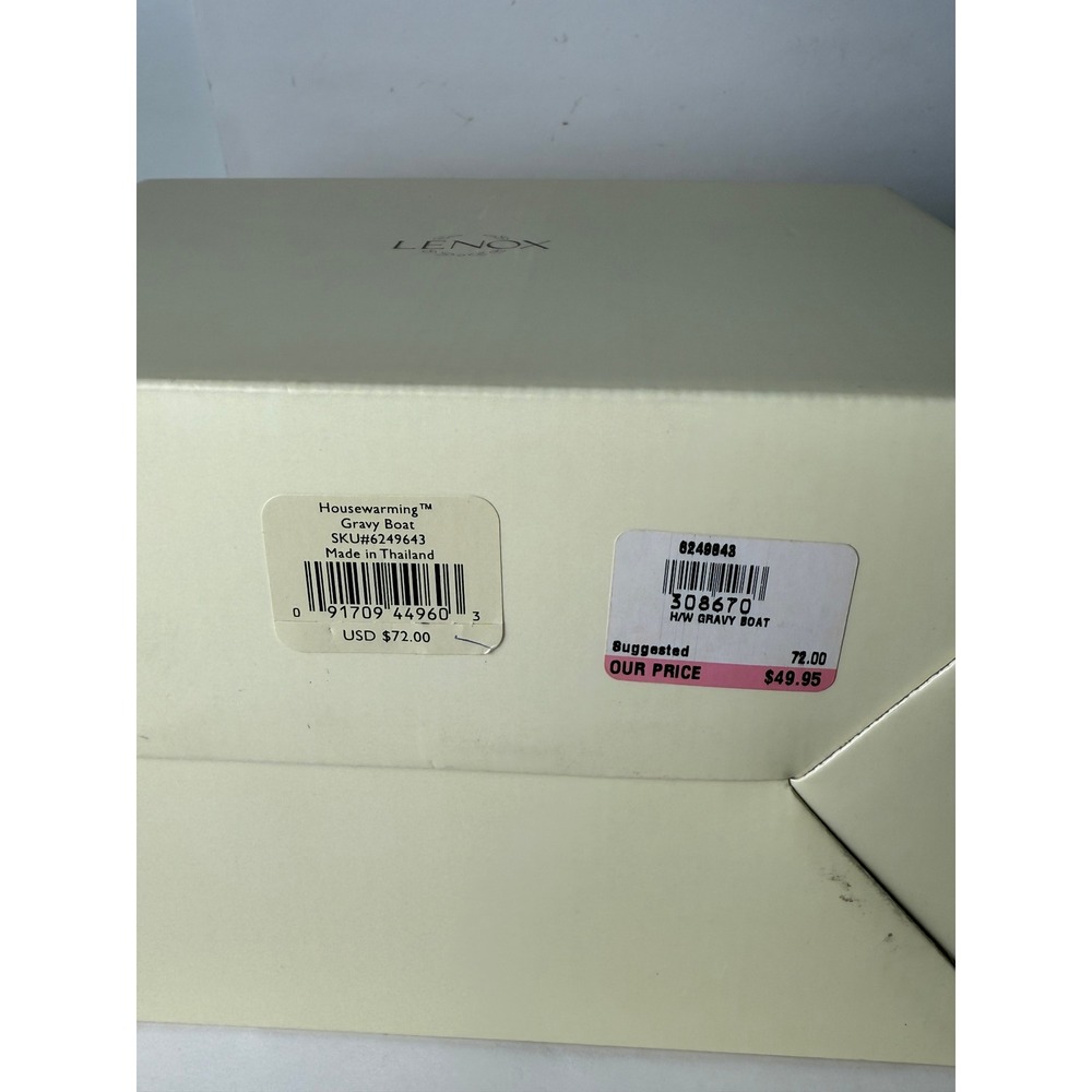 Lenox Housewarming Gravy Boat‎ Ivory Fine China Gold Trim 6249643 New In Box - Picture 4 of 8